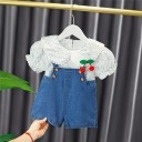Pigerbluse og shorts L1457 4