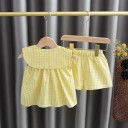 Pigerbluse og shorts L1507 2