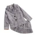 Pigerjakke, bluse og nederdel L1454 5