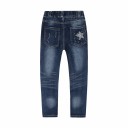 Pigerjeans med stjerneprint 1