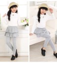 Pigerleggings med nederdel J2894 10