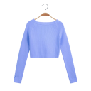 Pigernes dansebluse med lange ærmer, opvarmningskort sweater i ribstrik, balletbolero til opvarmning og træning 6