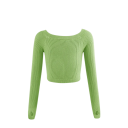 Pigernes dansebluse med lange ærmer, opvarmningskort sweater i ribstrik, balletbolero til opvarmning og træning 9
