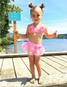 Pigernes nederdelsbikini - Pink 3