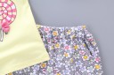 Pigersæt - T-shirt med slikkepinde og shorts med blomster J2493 10