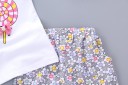 Pigersæt - T-shirt med slikkepinde og shorts med blomster J2493 13