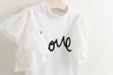 Pigersæt - T-shirt og shorts med hjerter J1273 2