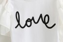 Pigersæt - T-shirt og shorts med hjerter J1273 4