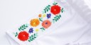 Pigershorts med blomster - Hvide 3