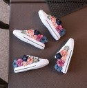Pigersneakers med blomster 1
