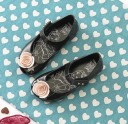 Pigesandaler med roser 1