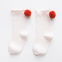 Pigestrømper med pompon 5