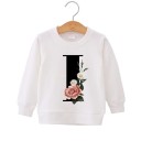 Pigesweatshirt med bogstav 10