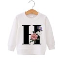 Pigesweatshirt med bogstav 9