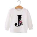 Pigesweatshirt med bogstav 11