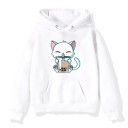 Pigesweatshirt med kat A