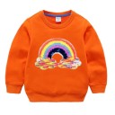 Pigesweatshirt med pailletter L558 28