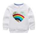 Pigesweatshirt med pailletter L558 36