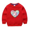 Pigesweatshirt med pailletter L558 32