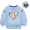 Pigesweatshirt med pailletter L558 3