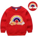 Pigesweatshirt med pailletter L558 4