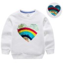 Pigesweatshirt med pailletter L558 7