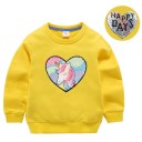 Pigesweatshirt med pailletter L558 8