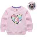 Pigesweatshirt med pailletter L558 9