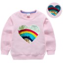 Pigesweatshirt med pailletter L558 14
