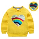 Pigesweatshirt med pailletter L558 20