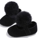 Pigetøfler med pompon 3