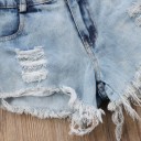 Pigetop og denimshorts L1405 5