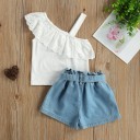Pigetop og shorts L1194 1