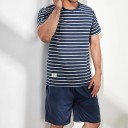 Pigiama a righe da uomo T2413 3