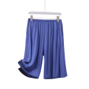 Pigiama da uomo pantaloni corti in materiale elastico elastan viscosa vita elastica taglio comodo per uso domestico e sonno 2
