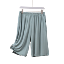 Pigiama da uomo pantaloni corti in materiale elastico elastan viscosa vita elastica taglio comodo per uso domestico e sonno 9