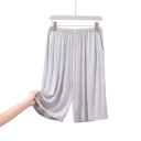 Pigiama da uomo pantaloni corti in materiale elastico elastan viscosa vita elastica taglio comodo per uso domestico e sonno 3