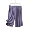 Pigiama da uomo pantaloni corti in materiale elastico elastan viscosa vita elastica taglio comodo per uso domestico e sonno 8
