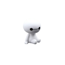 Piirretty robotti Baymax tärisevällä päällä Valkoinen figuuri Autodekorointi Sisustusesine Suloinen keräilyhahmo 2