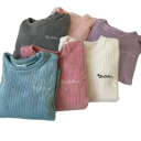 Pijama de Inverno para Senhora em Poliéster e Spandex Conjunto Quente de Cor Sólida com Manga Comprida e Calças Tamanho Único 7