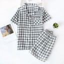 Pijama feminino xadrez P2705 1