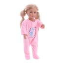 Pijama para boneca com coelhinho 2