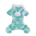 Pijama para perros con capucha Polar 3,5 - 4,5 kg Ropa de abrigo para perros pequeños y cachorros Pijama de polar suave Corte cómodo Mono elegante para dormir 4