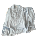 Pijamale pentru bărbați cu croială de cămașă, mânecă lungă și pantaloni din material structurat, poliester, pentru purtare acasă și somn 2