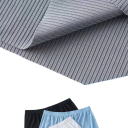 Pijamale pentru bărbați cu tricou elastic și șorturi din material elastic poliester elastan pentru purtare acasă și somn confortabil 6