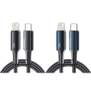 Pikalatauskaapeli 1m USB-C iPhone Lightning 29W 3A -datakaapeli iOS-laitteiden nopeaan lataukseen, kestävä ja kestävä kaapeli 2