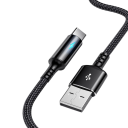 Pikalatauskaapeli 25 cm USB A - USB C 3A pikalatausdatakaapeli datan synkronointikompakti kaapeli mobiililaitteille ja varavirtalähteille 8