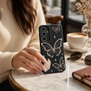 Pillangós mintás tok Samsung Galaxy S24+ számára Szilikon hátlap kameravédelemmel Mobiltelefon védőtok Samsung S24 Pluszhoz Mindennapi 6