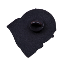 Pin brož se sarkastickým citátem cca 3,5 x 3,1 cm vícebarevný vintage odznak s postavou a dalekohledem na batoh oblečení doplňky 2