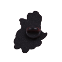 Pin émaillé en forme de poisson avec inscription 3,4 × 2,3 cm broche en métal rouge et bleu insigne dessiné accessoire pour sac à dos revers de vêtement 2